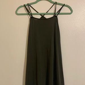 Green strappy tank
